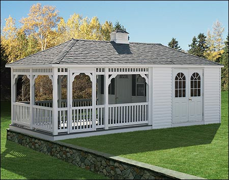8' x 14' Vinyl Pool House