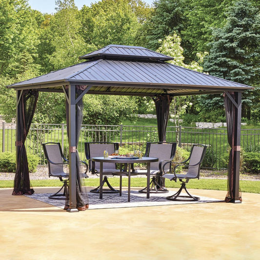 Backyard Creations® Duncan 10' x 12' Hardtop Gazebo