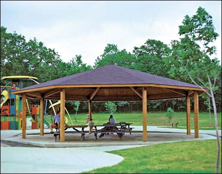 40' x 40' Laminated Wood Santa Fe Octagon Pavilion