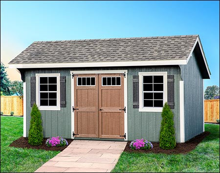 8' x 8' SmartSide Deluxe Saltbox Style Shed