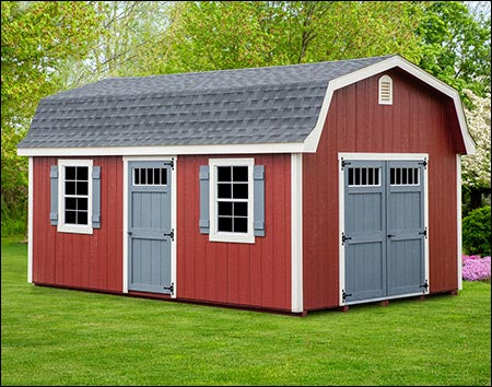 8' x 10' SmartSide Deluxe Barn Shed